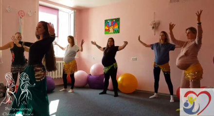 Занятие-знакомство с Восточным танцем для беременных в рамках проекта #народжені_в_Україні